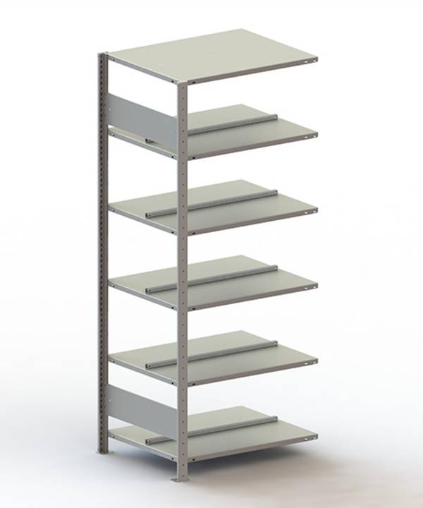 META Regalbau 178480 Aktapolc ráépíthető modul (Sz x Ma x Mé) 756 x 1850 x 636 mm Acél Cinkezett Ónozott Fém padló
