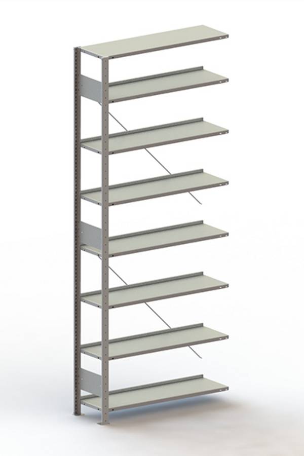 META Regalbau 178476 Aktapolc ráépíthető modul (Sz x Ma x Mé) 1006 x 2500 x 336 mm Acél Cinkezett Ónozott Fém padló