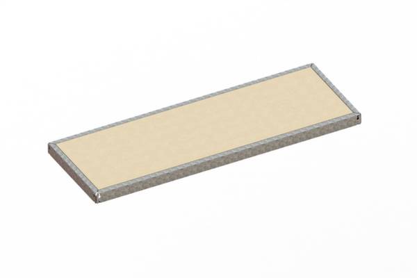 META Regalbau 87059H Polc (Sz x Mé) 1700 mm x 600 mm Fa Fa Fa padló 1 db