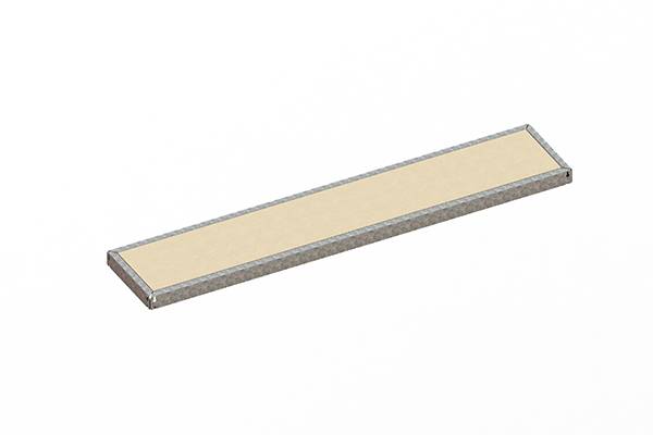 META Regalbau 81209H Polc (Sz x Mé) 2000 mm x 400 mm Fa Fa Fa padló 1 db