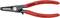 Knipex fogó piros markolattal és fekete fémfejjel, 19-60 mm mérethez alkalmas, "MADE IN GERMANY" felirattal.