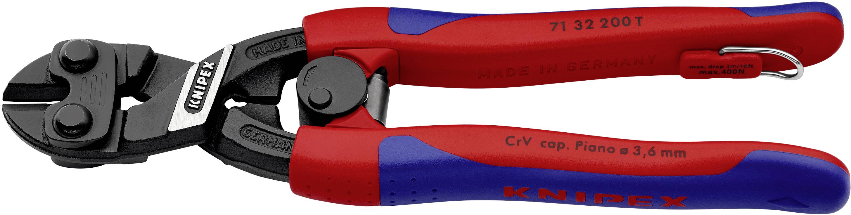 Csapszegvágó 200 mm Knipex CoBolt 64 HRC