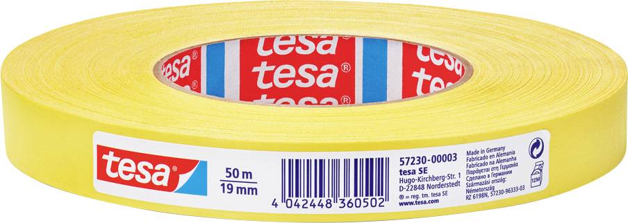 tesa PERFECT 57230-00003-02 Szövet ragasztószalag tesa® extra Power Sárga (H x Sz) 50 m x 19 mm 1 db