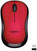 Logitech M220 Silent WLAN egér Rádiójel vezérlésű Optikai Piros 3 Gombok 1000 dpi