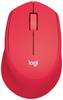 Logitech M330 Silent Plus WLAN egér Rádiójel vezérlésű Optikai Piros 3 Gombok 1000 dpi