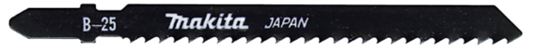 Makita Japan B-25 feliratú fűrészlap. Fekete szín, fogazott minta.