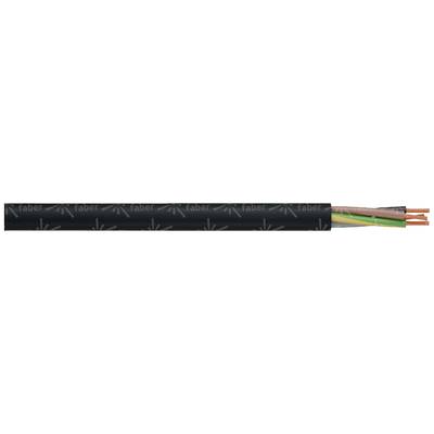 Faber Kabel 030026 Tömlős vezeték H05VV-F 4 x 2.5 mm² Fekete méteráru