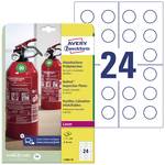 Avery Zweckform L7802-10 ellenőrző matricák, Ø 30 mm, 10 lap/240 címke, fehér