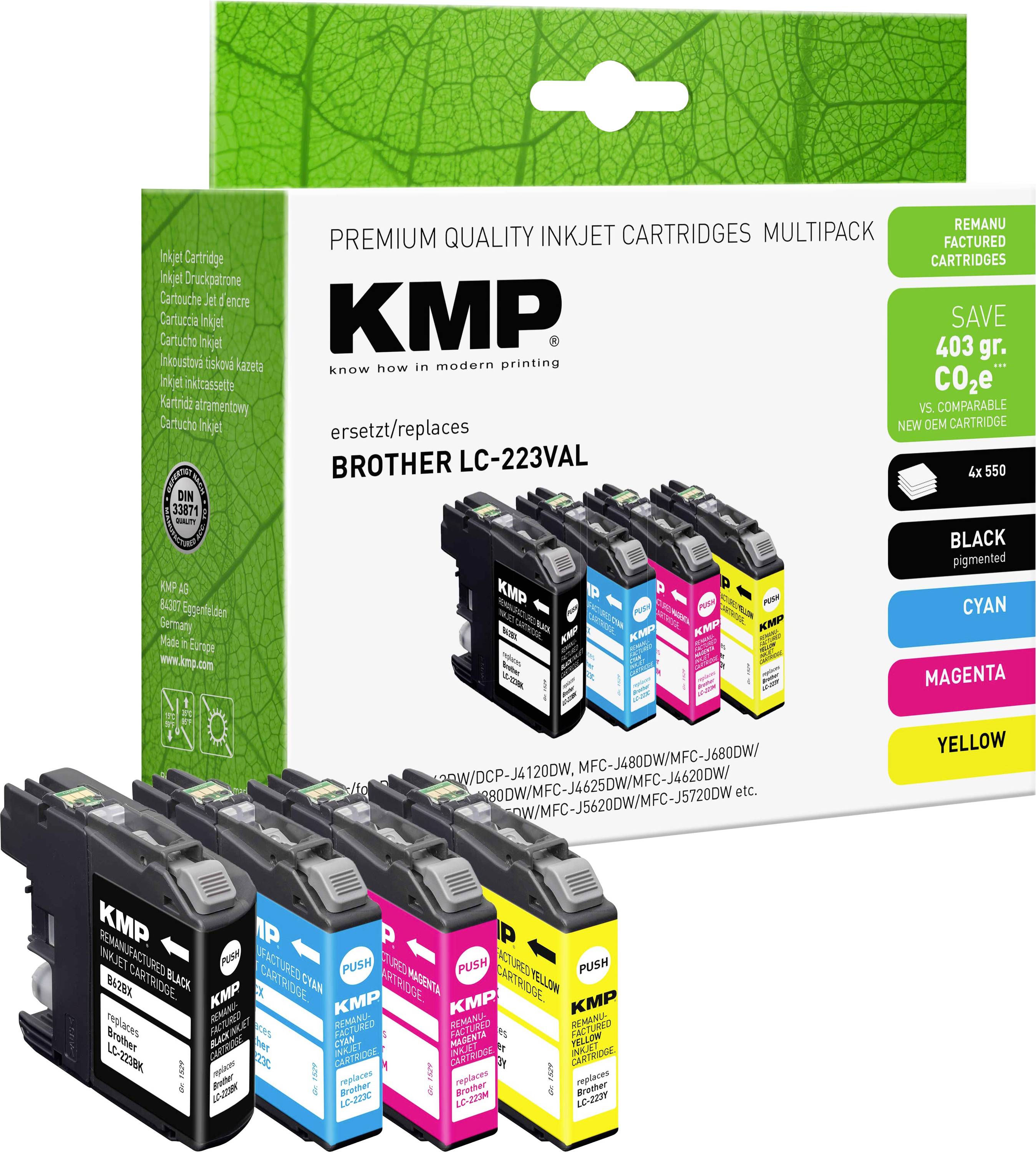 Kmp B62vx Cartouche D'encre 4 Pièce Compatible Cyan Jaune
