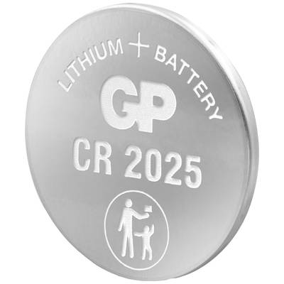 GP Batteries Gombelem CR 2025 3 V 1 db 160 mAh Lítium GPCR2025STD714C1