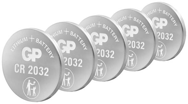 GP Gombelem CR 2032 3 V 5 db 220 mAh Lítium GPCR2032STD147C5