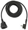 Lapos dugós hálózati hosszabbítókábel, 5 m, fekete, H05VV-F 3G 1,5 mm², Brennenstuhl 1168980050