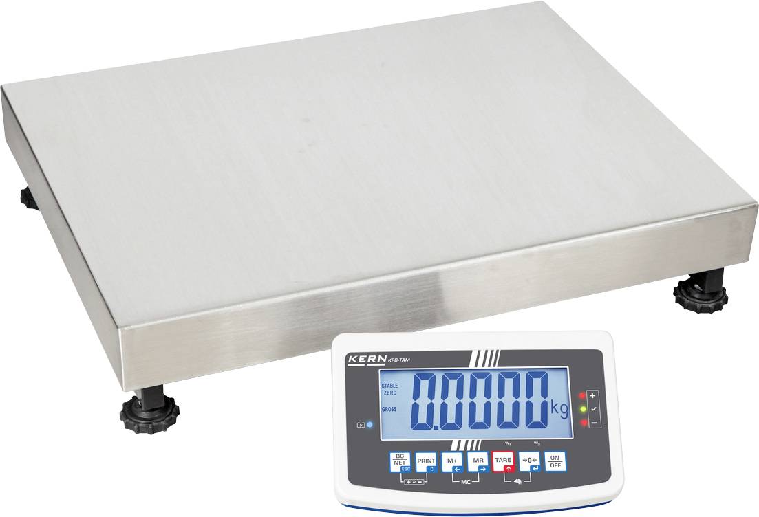 Kern IFB 300K-2 Platform mérleg IFB 300K-2 Mérési tartomány (max.) 300 kg Leolvashatóság 10 g Hálózati adapterről üzemeltetett Szürke
