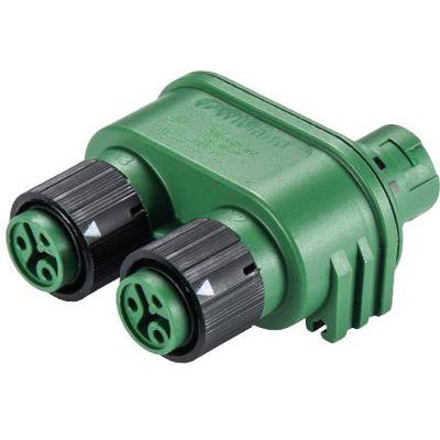 Wieland Electric 46.030.1255.7 Kerek dugó elosztó Össz pólusszám: 2 + PE Sorozat (kerek csatlakozók): RST® MINI 1 db