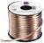 Réz árnyalatú hangszórókábel egy tekercsen, "Hangszórókábel, Átlátszó, OCA, 20 m" felirattal.