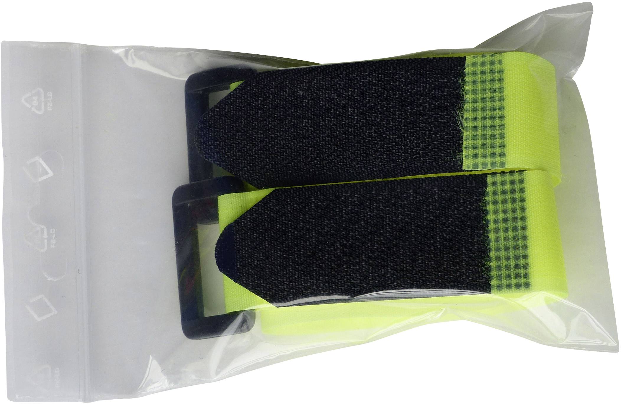 Tépőzár Pánttal Bolyhos és horgos fél (H x Sz) 300 mm x 25 mm Sárga TRU COMPONENTS 688-777-Bag 2 db