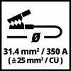Kábel piktogramja: '31,4 mm² / 350 A (⩾ 25 mm² / CU)'