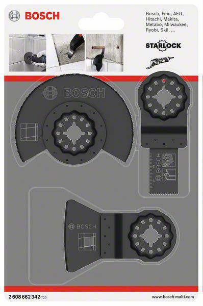 Bosch Accessories 2608662342 ACZ 85 MT4, AIZ 20 AB, ATZ 52 SC Többfunkciós szerszám tartozék készlet 3 részes 1 készlet