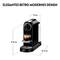 Nespresso-gép retró dizájnnal, mérete: 13 cm szélesség, 27,8 cm magasság, 37,2 cm mélység. Elegáns és modern.