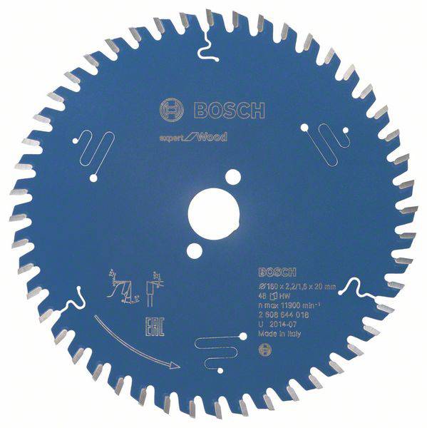 Bosch Accessories Expert for Wood 2608644018 Körfűrészlap 160 x 20 x 1.6 mm Fogak száma (collonként): 48 1 db