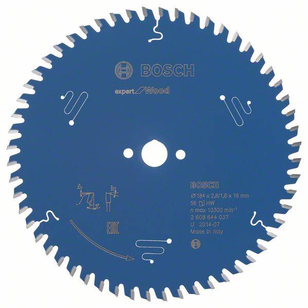 Bosch Accessories Expert for Wood 2608644037 Körfűrészlap 184 x 16 x 1.6 mm Fogak száma (collonként): 56 1 db