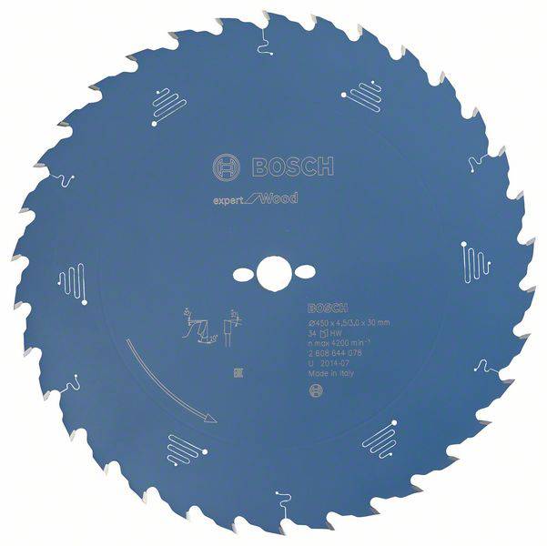 Bosch Accessories Expert for Wood 2608644078 Körfűrészlap 450 x 30 mm Fogak száma (collonként): 34 1 db