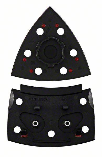 Csiszolólemez PSM 200 AE-hez, 2 részes, háromszög, SDS, 102 x 92 mm, tépőzáras. Bosch Accessories 2609256D20