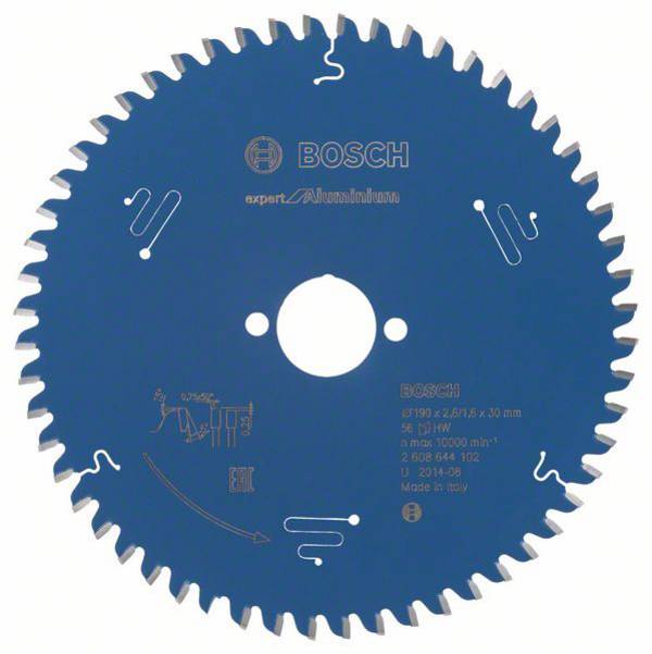 Bosch Accessories Expert for Aluminium 2608644102 Körfűrészlap 190 x 30 x 1.6 mm Fogak száma (collonként): 56 1 db