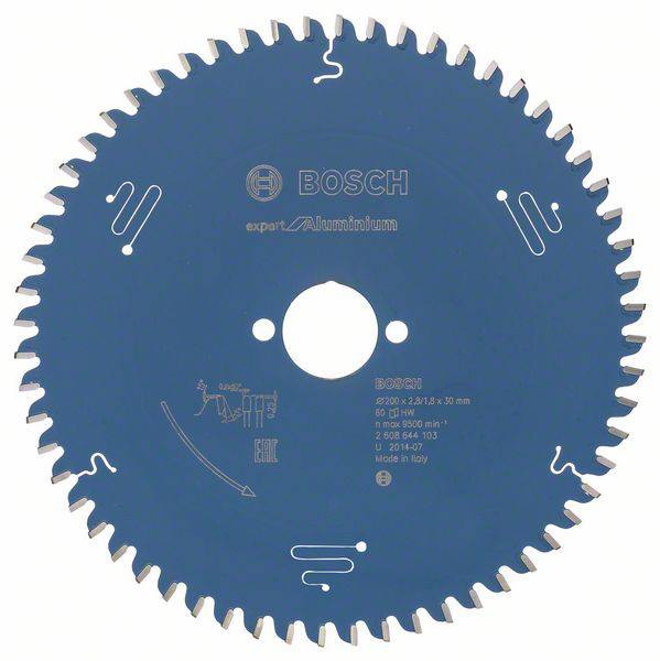 Bosch Accessories Expert for Aluminium 2608644103 Körfűrészlap 200 x 30 x 1.8 mm Fogak száma (collonként): 60 1 db