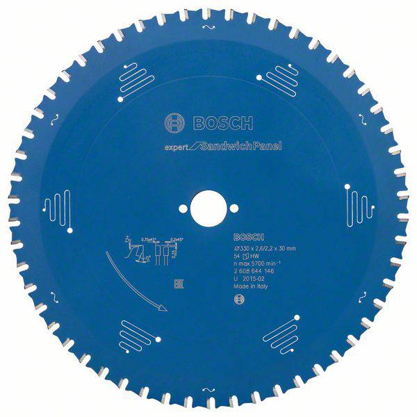Bosch Accessories Expert for Sandwich Panel 2608644146 Körfűrészlap 330 x 30 x 2.2 mm Fogak száma (collonként): 54 1 db