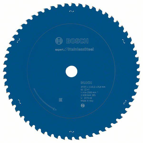 Bosch Accessories Expert for Stainless Steel 2608644285 Körfűrészlap 305 x 25.4 x 2.2 mm Fogak száma (collonként): 60 1 db