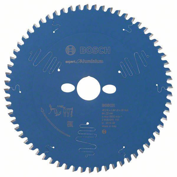 Bosch Accessories Expert for Aluminium 2608644110 Körfűrészlap 216 x 30 x 1.8 mm Fogak száma (collonként): 64 1 db