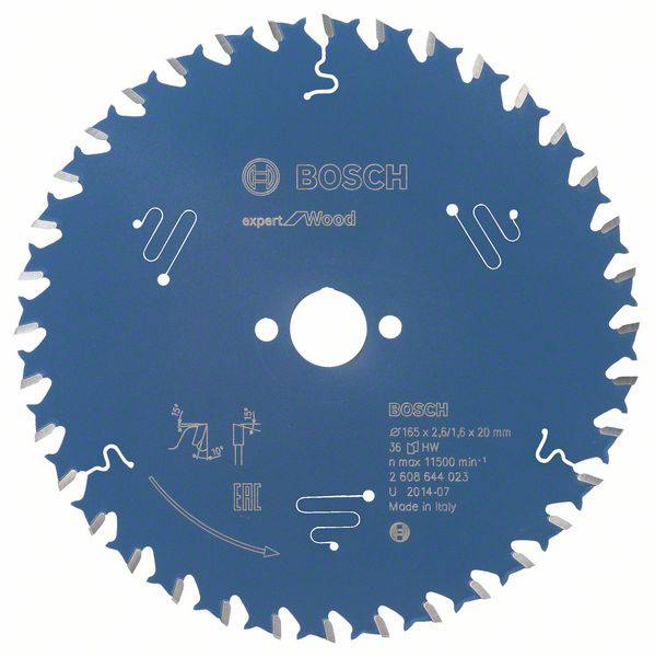 Bosch Accessories Expert for Wood 2608644023 Körfűrészlap 165 x 20 x 1.6 mm Fogak száma (collonként): 36 1 db