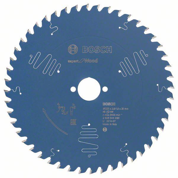 Bosch Accessories Expert for Wood 2608644090 Körfűrészlap 225 x 30 x 1.6 mm Fogak száma (collonként): 48 1 db
