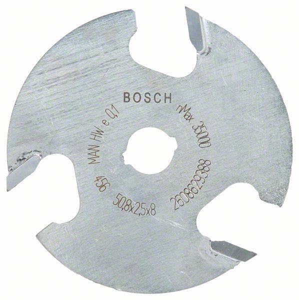 Bosch feliratú körfűrészlap, 84 mm átmérővel, maximum 35.000-es fordulatszámmal, alkalmas fa- vagy fémmegmunkáláshoz.
