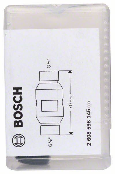 Bosch-csomag adapter diagrammával; hosszúság 70 mm, csatlakozók G1/2".