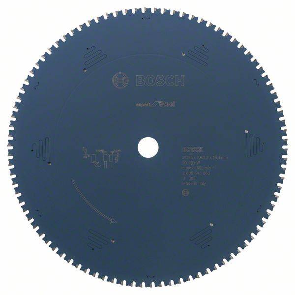 Bosch Accessories Expert for Steel 2608643063 Körfűrészlap 355 x 25.4 x 2.2 mm Fogak száma (collonként): 90 1 db