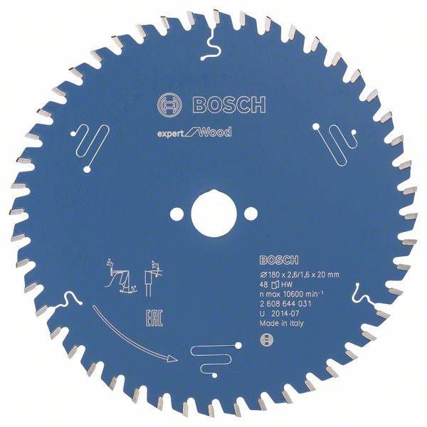 Bosch Accessories Expert for Wood 2608644031 Körfűrészlap 180 x 20 x 1.6 mm Fogak száma (collonként): 48 1 db