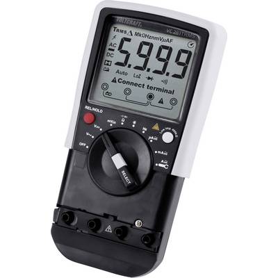 Digitális kézi multiméter lakatfogó adapterrel CAT III 600 V kijelző (digitek): 6000 VOLTCRAFT VC281-6