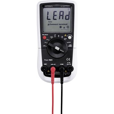 Digitális kézi multiméter lakatfogó adapterrel CAT III 600 V kijelző (digitek): 6000 VOLTCRAFT VC281-12