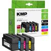 KMP Tinta helyettesíti HP 953XL Kompatibilis Kombinált csomag Fekete, Cián, Bíbor, Sárga H166VX 1747,4005