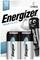 Két Energizer Max Plus elem egy olyan csomagolásban, amelyen egy kar nélküli elemfigura rajzolata látható. A csomagolás kiemeli a '10 éves eltarthatóságot'.