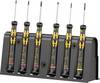 Wera 1550/6 ESD Csavarhúzó készlet ESD 6 részes Egyeneshornyú, Kereszthornyú Phillips, TORX Plus, Microstix