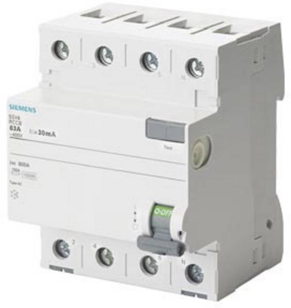 Siemens 5SV43460LA01 5SV4346-0LA01 FI védőkapcsoló AC 63 A 0.03 A 400 V