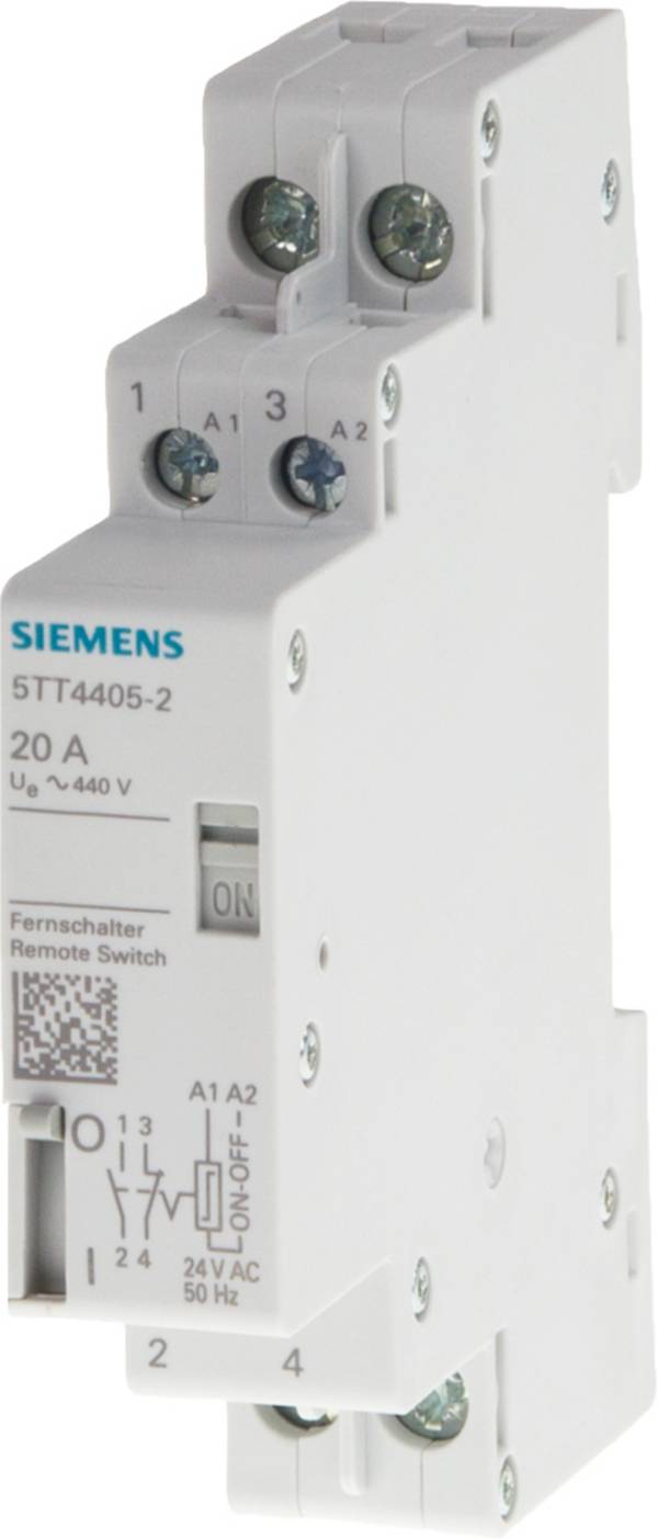 Távkapcsoló Kalapsín Siemens 5TT4455-0 1 záró, 1 nyitó 400 V 32 A darab 1 db