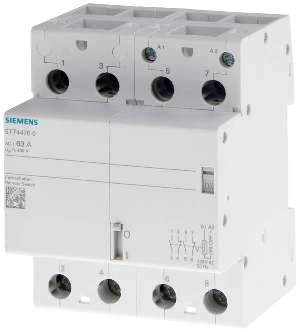 Távkapcsoló Kalapsín Siemens 5TT4466-0 2 záró, 2 nitó 400 V 40 A 1 db