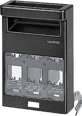 Fekete Siemens mérőszekrény rekeszekkel és tartókkal elektromos mérők számára, fali szerelésre alkalmas.