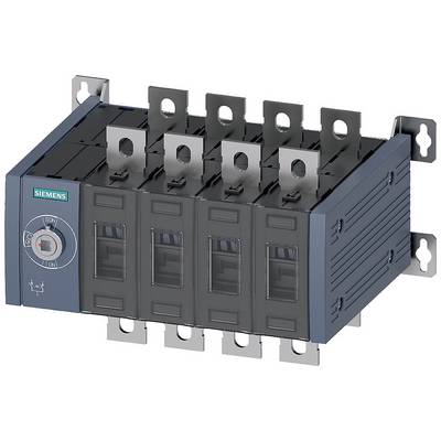 Egy Siemens elektromos kapcsolószekrény öt külön kapcsolható modullal és egy központi forgókapcsolóval.