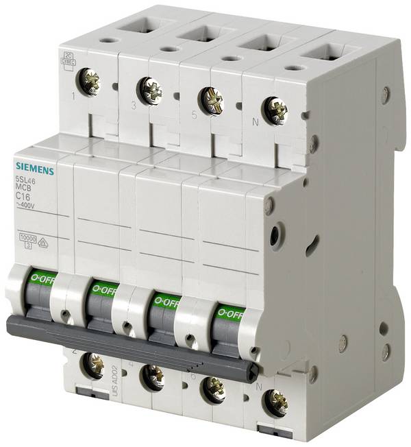 Siemens 5SL46057 5SL4605-7 Vezeték védőkapcsoló 0.5 A 400 V