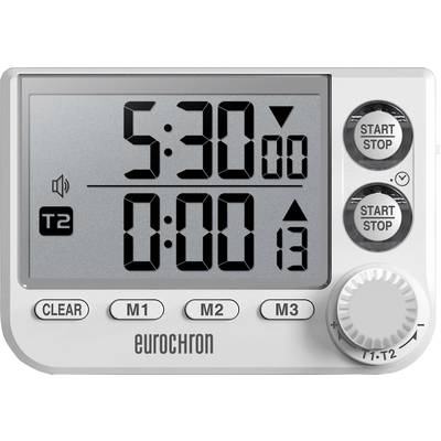 Eurochron EDT 8002 Időzítő Fehér digitális